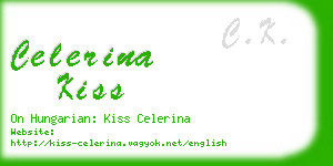 celerina kiss business card